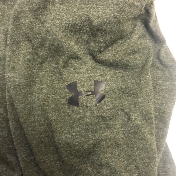 Under Armour Men's Threadborne 1/2 Zip Green Black Light Weight Pull over - Picture 10 of 12